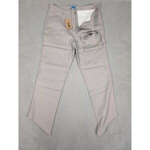 C'est Bon Pants Mens XL Gray Casual Utility Pocket Chino Straight Leg New
